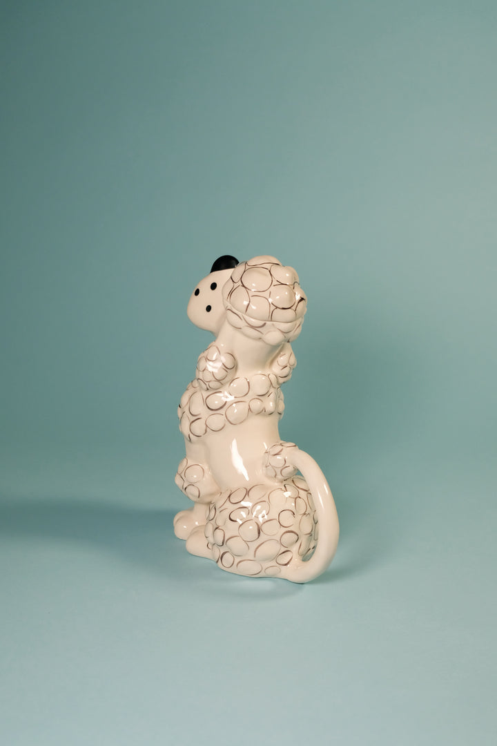 Toy Poodle Teapot - White