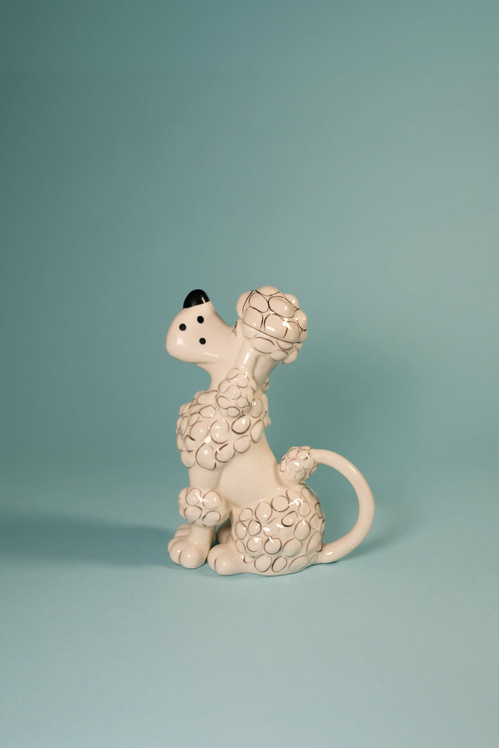 Toy Poodle Teapot - White