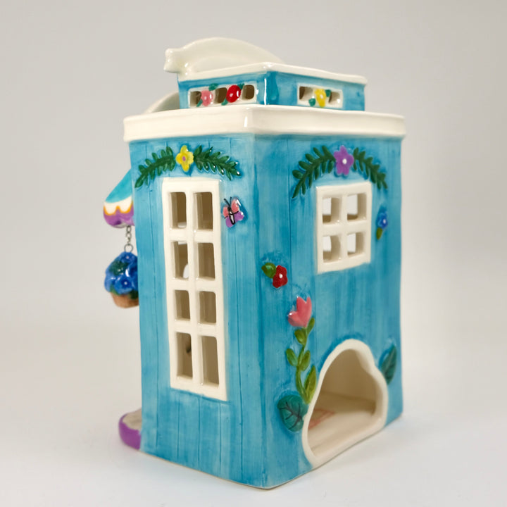 Clayworks Hello Kitty Floral Garden Shop Candle House