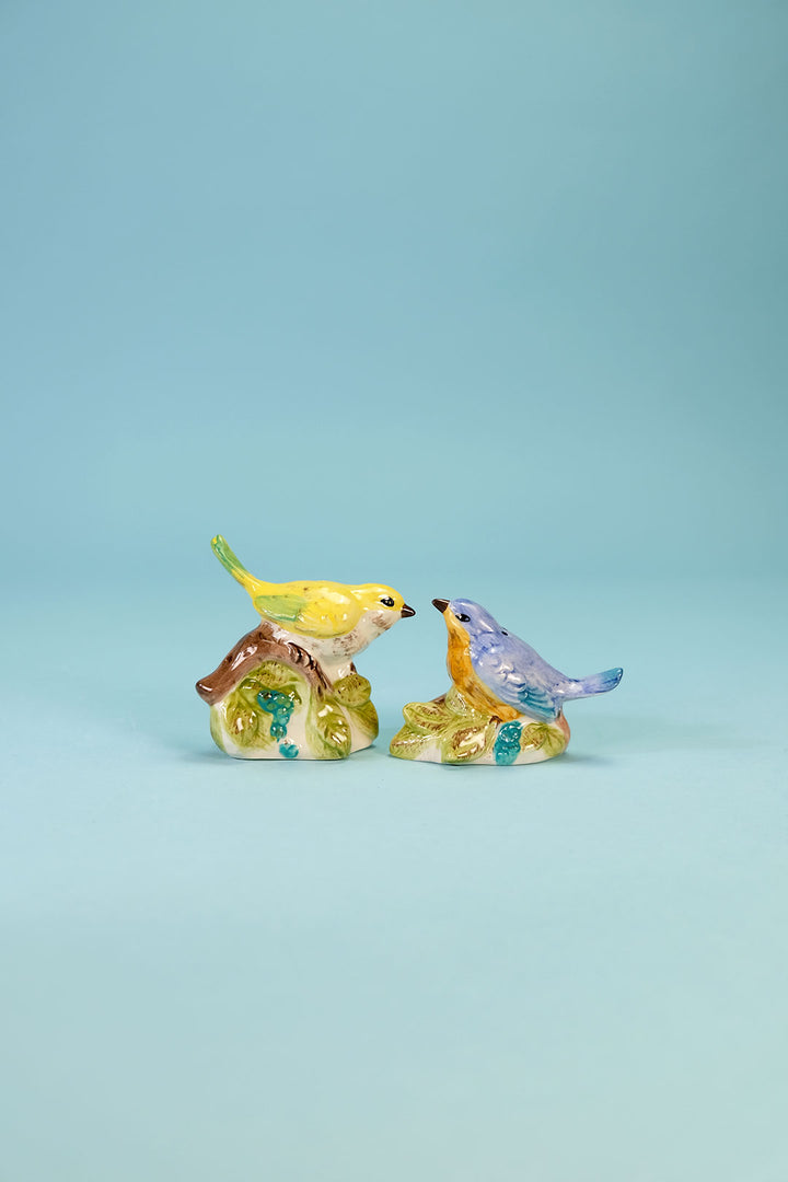 Woodcut Farmhouse Bird Salt & Pepper Set