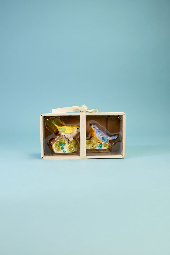 Woodcut Farmhouse Bird Salt & Pepper Set