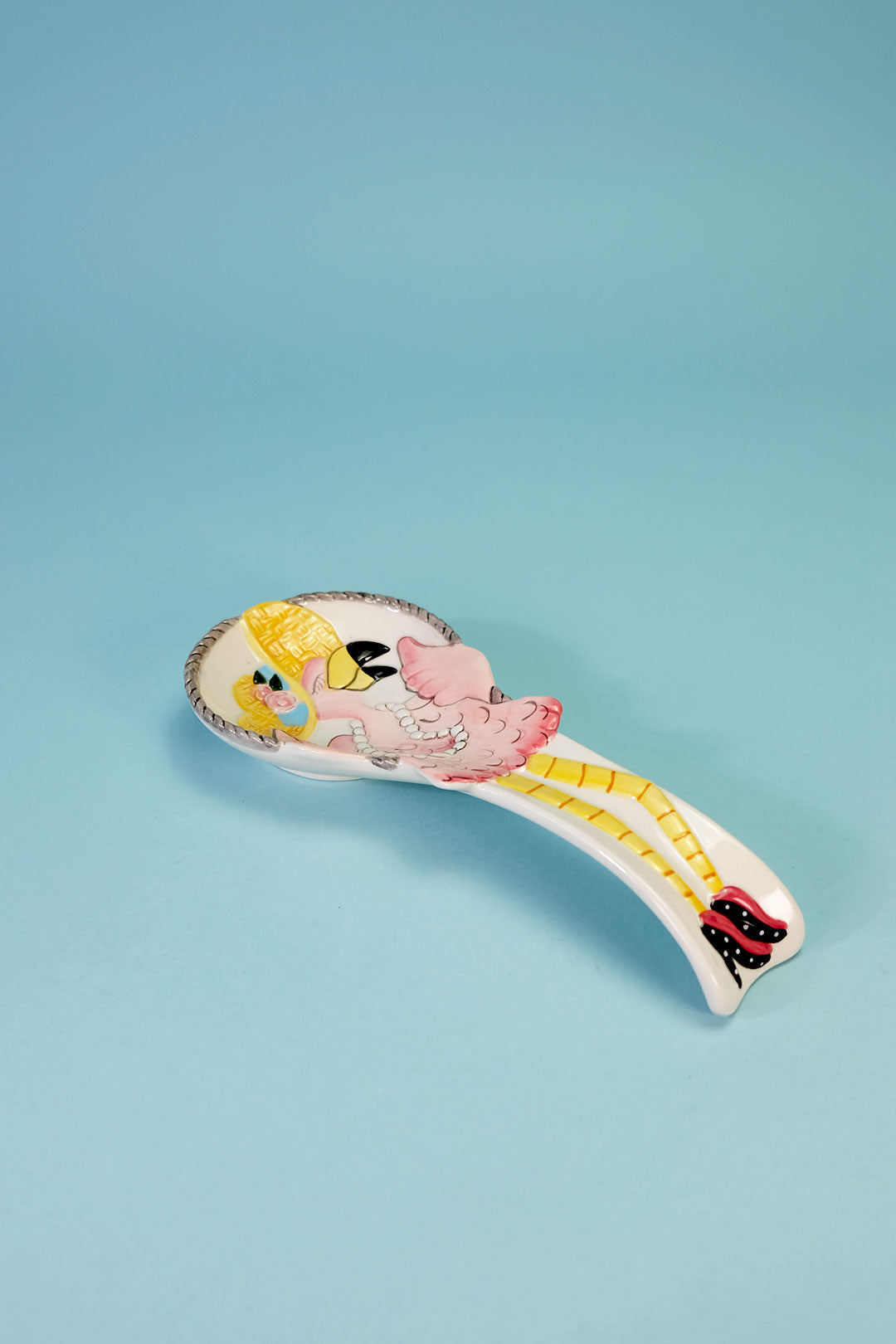 Blue Sky Clayworks Flamingo Spoon Rest - Thumbnail 3