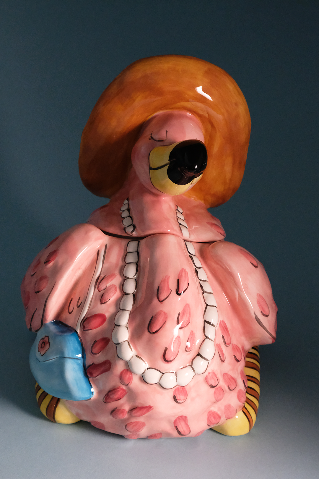 Miss Precious Flamingo Cookie Jar