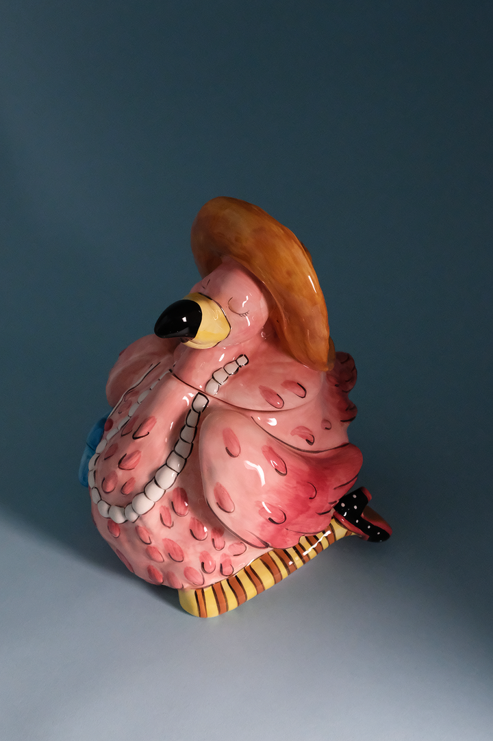 Miss Precious Flamingo Cookie Jar