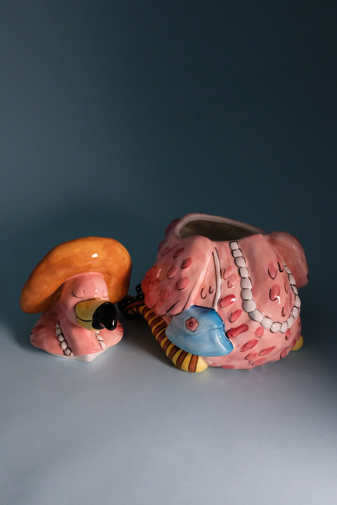 Miss Precious Flamingo Cookie Jar
