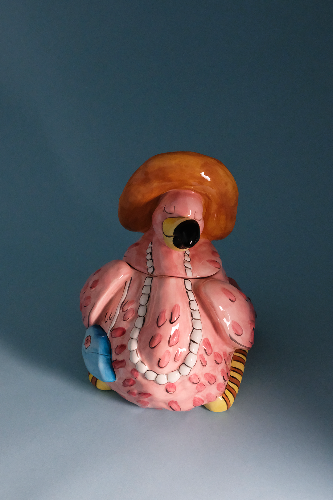 Miss Precious Flamingo Cookie Jar