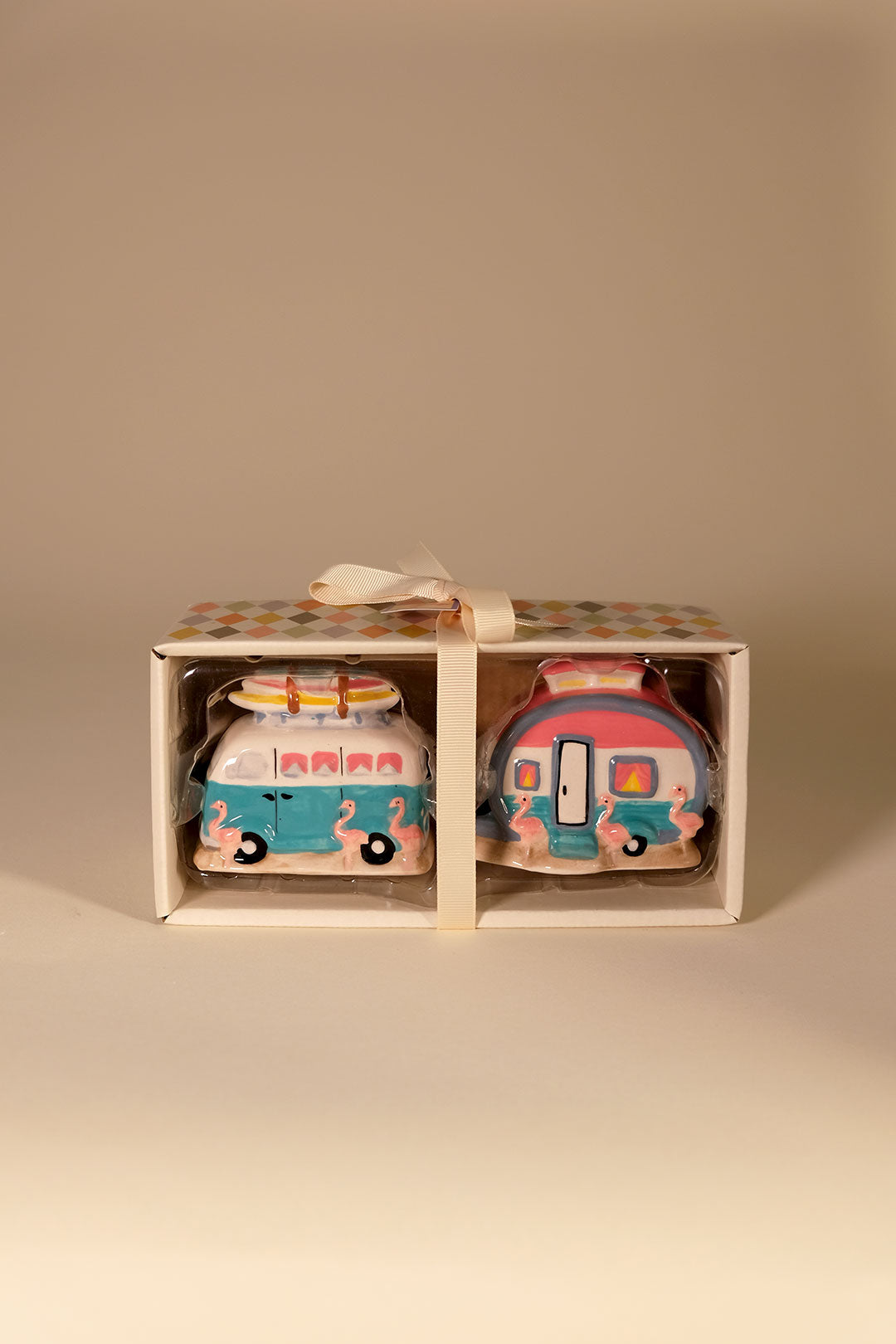 Flamingo Camper Salt & Pepper Set