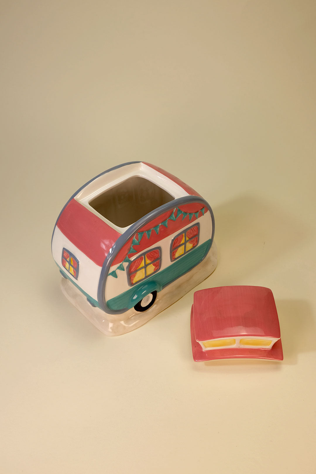 Flamingo Camper Cookie Jar