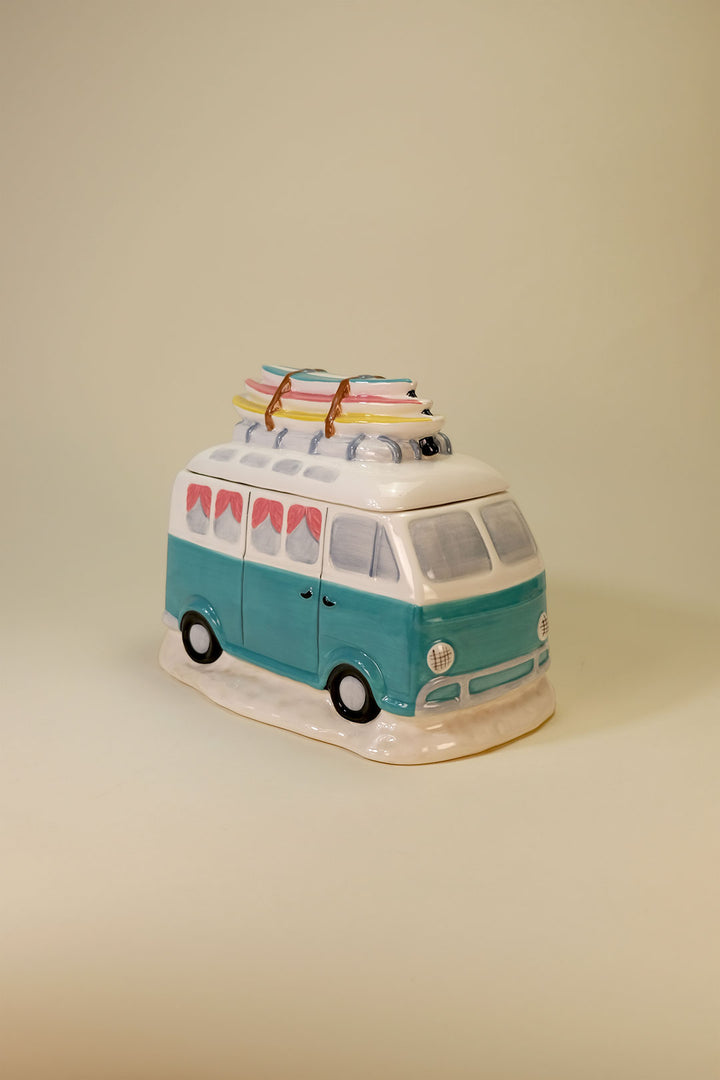 Flamingo Camp Van Cookie Jar
