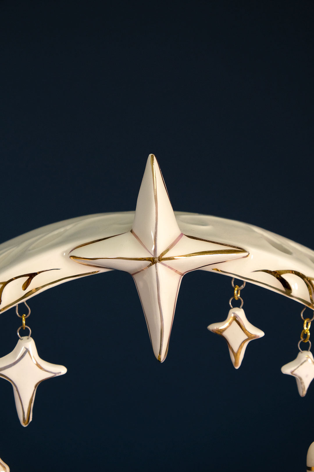 White and Gold Nativity Scene Tealight Holder