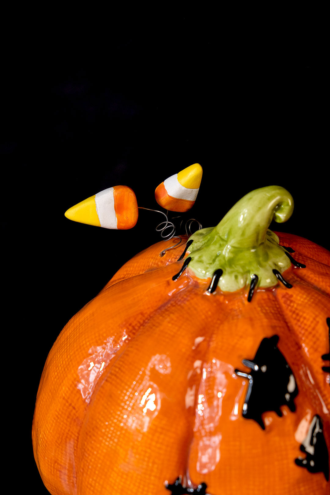 Table Top Stitched Medium Pumpkin