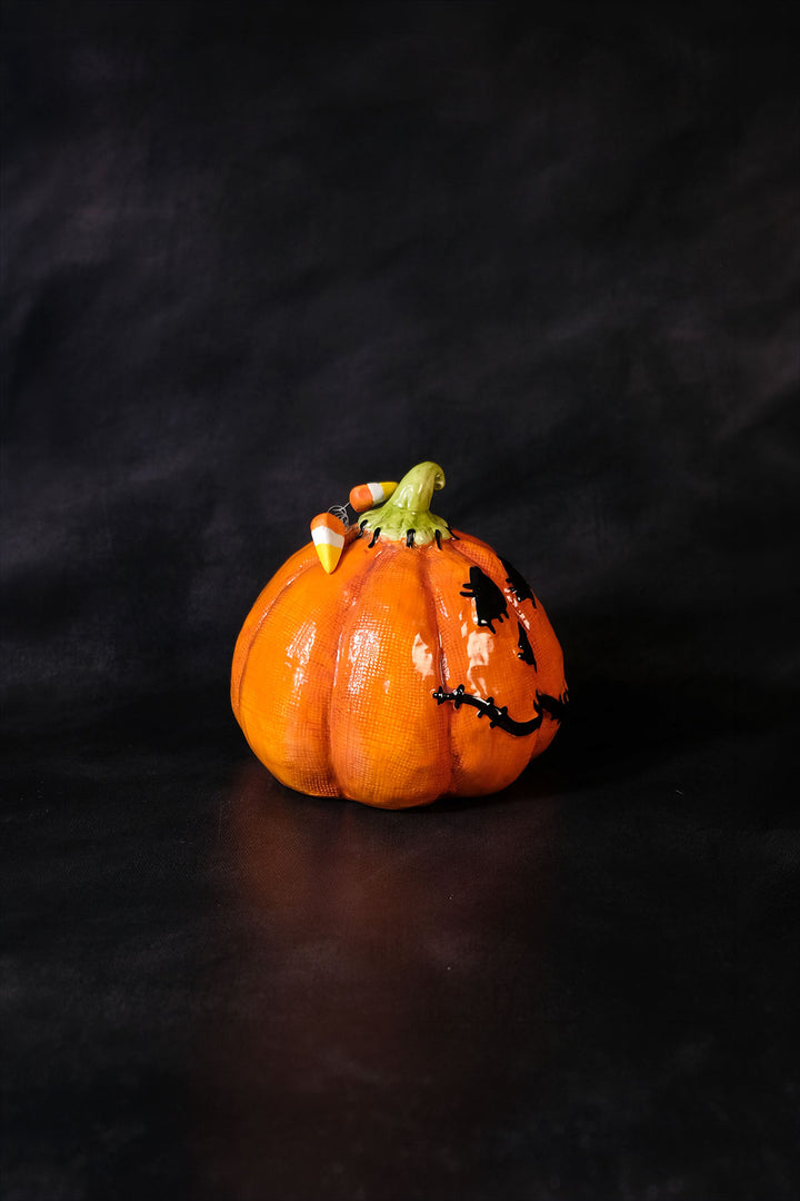 Table Top Stitched Medium Pumpkin