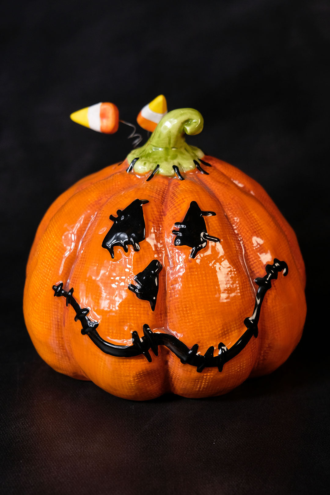 Table Top Stitched Medium Pumpkin
