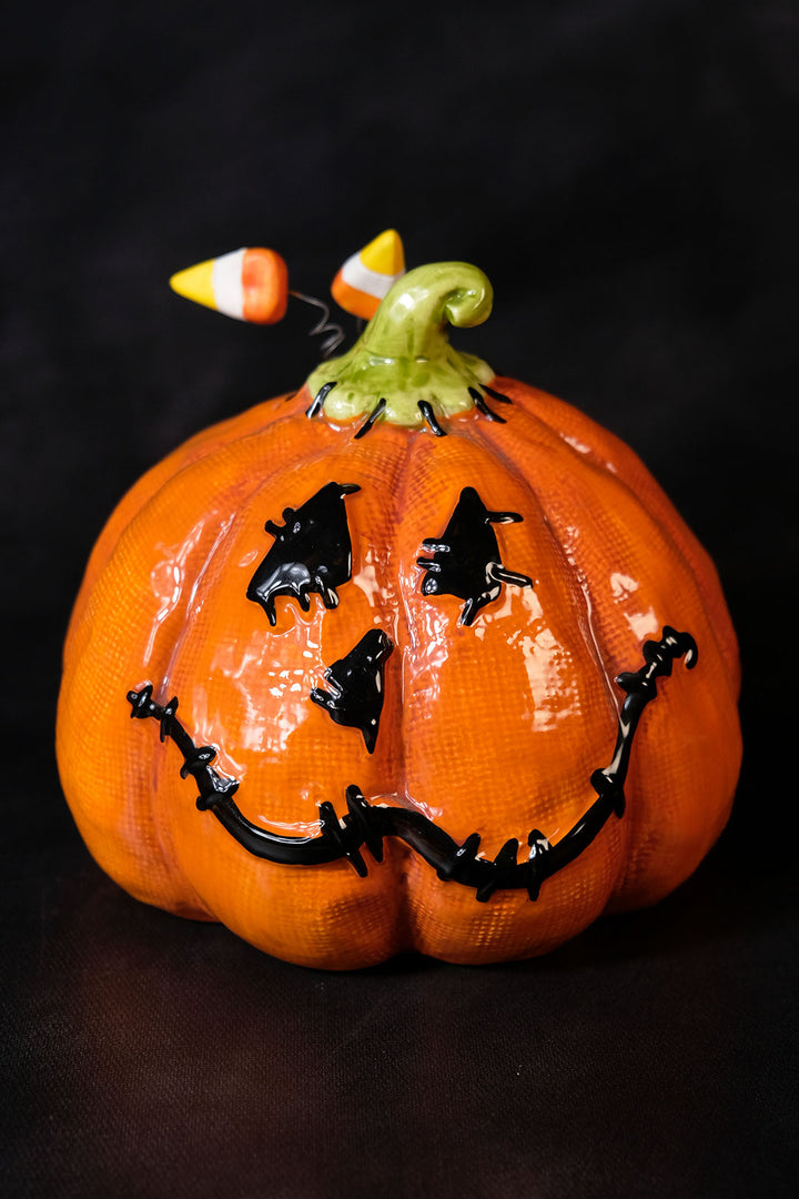 Table Top Stitched Medium Pumpkin