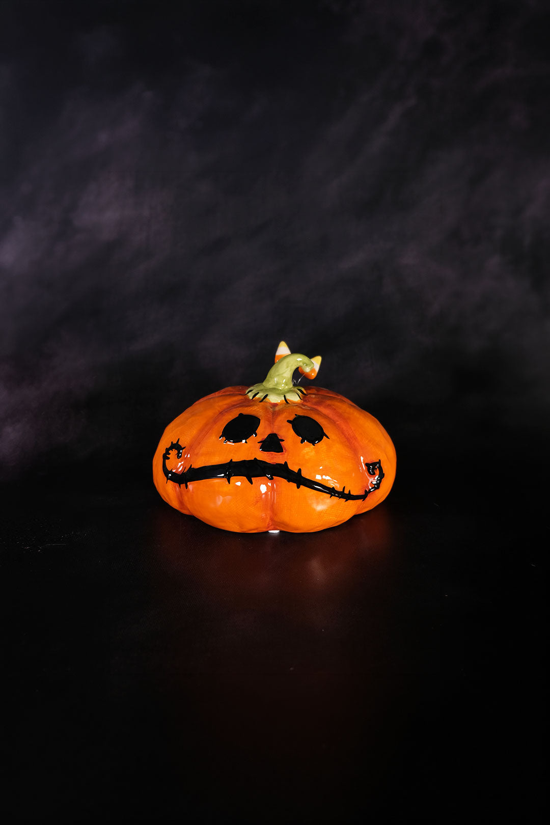Clayworks Table Top Stitched Pumpkin - Short