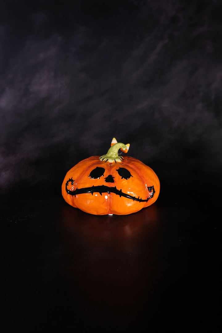 Clayworks Table Top Stitched Pumpkin - Short