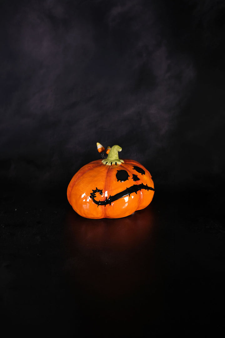 Clayworks Table Top Stitched Pumpkin - Short