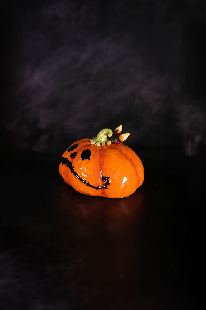 Clayworks Table Top Stitched Pumpkin - Short