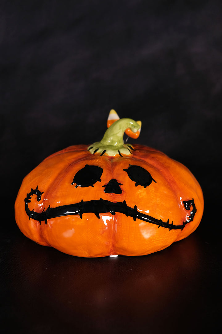 Clayworks Table Top Stitched Pumpkin - Short
