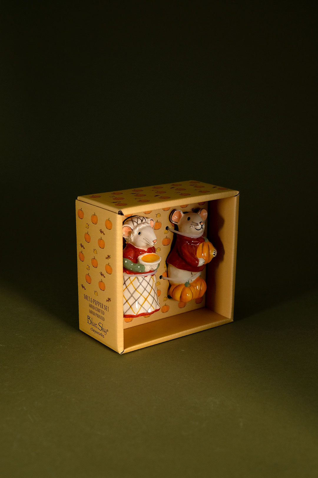 Pumpkin Pie Mice Salt and Pepper Set