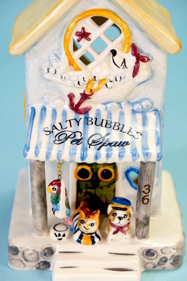 Clayworks Salty Bubbles Pet Spaw Candle House