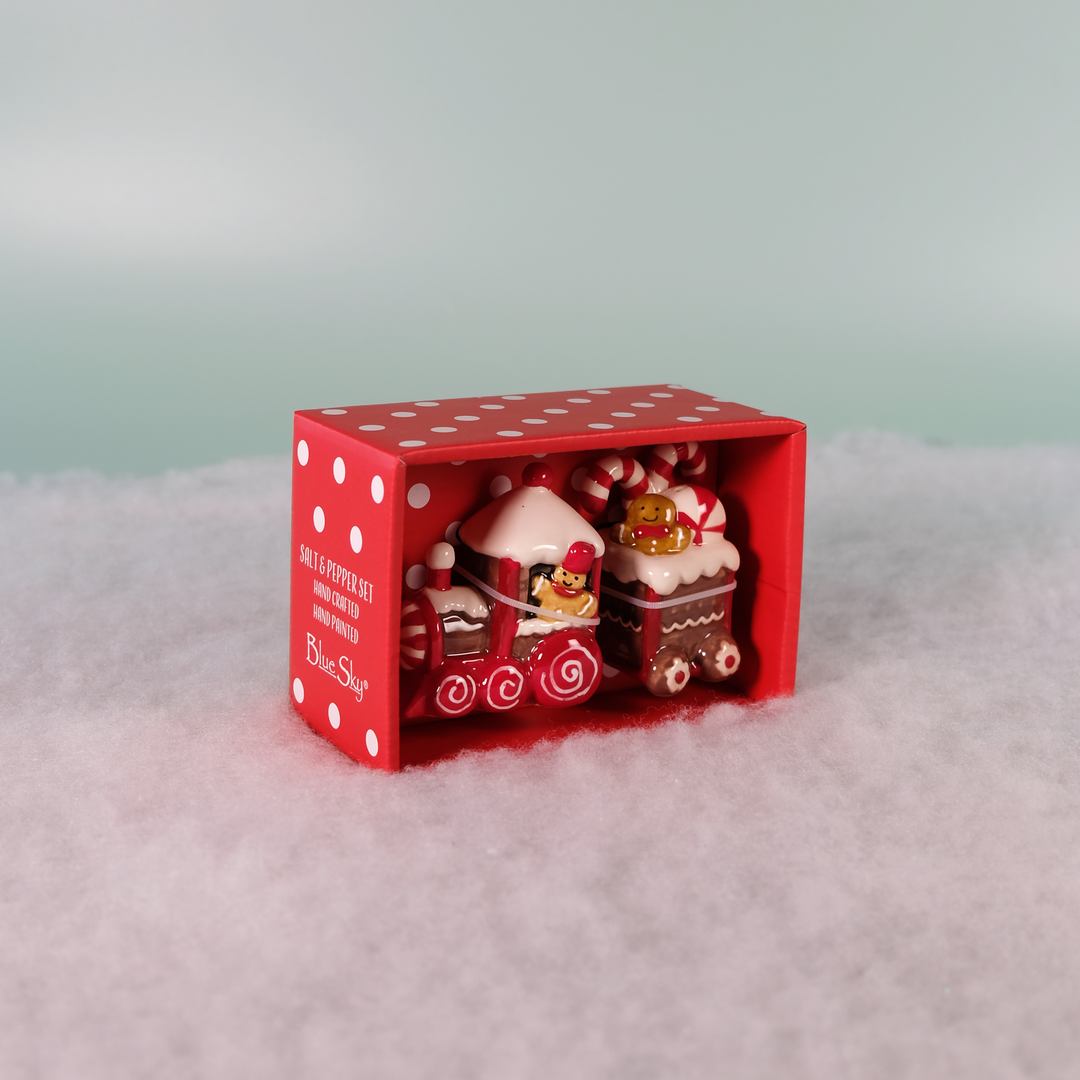 Gingerbread Train Salt & Pepper Set