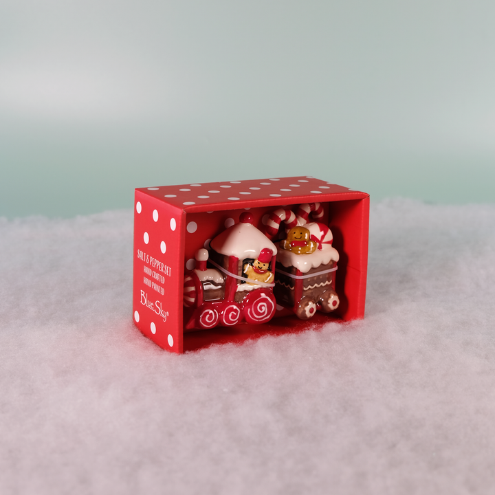 Gingerbread Train Salt & Pepper Set