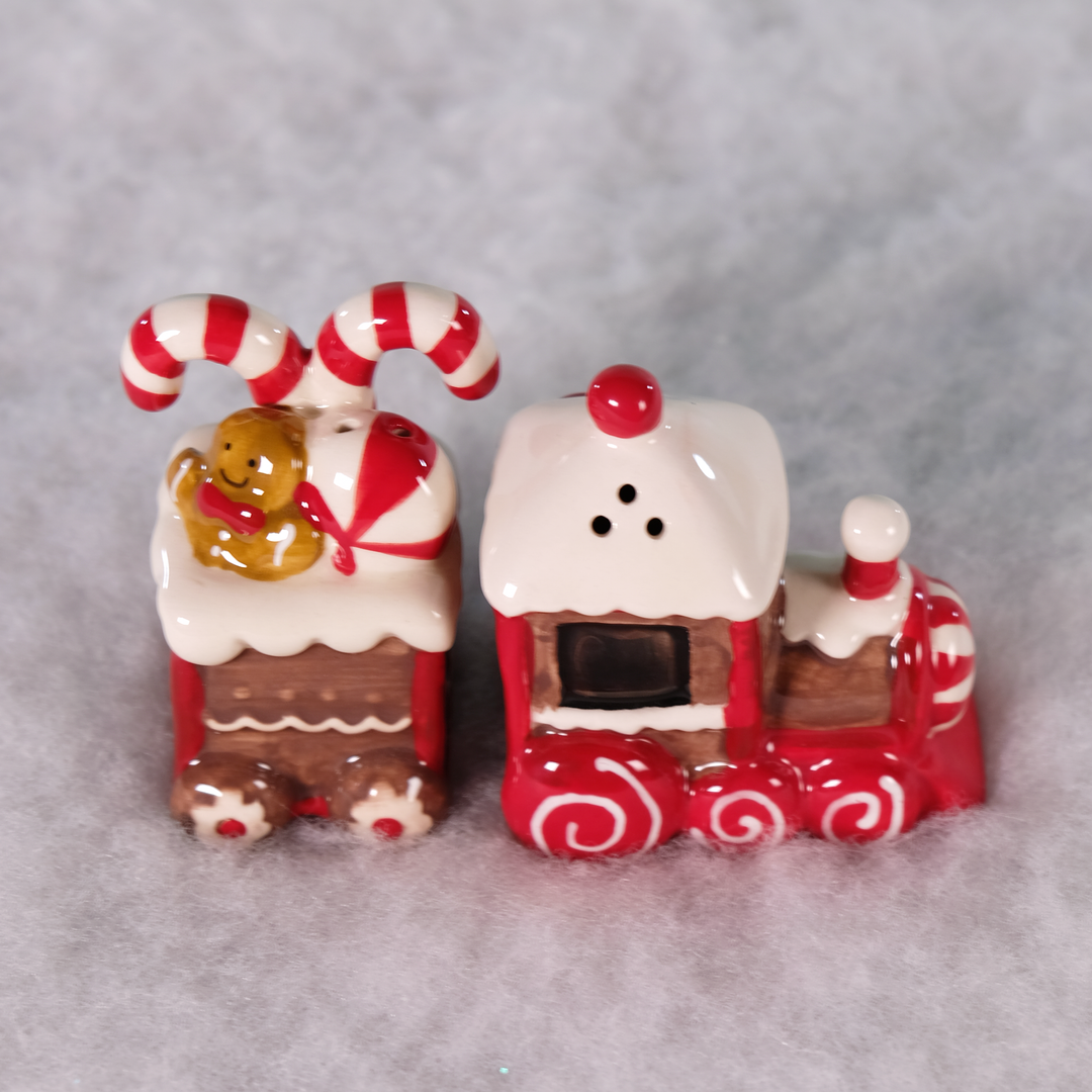 Gingerbread Train Salt & Pepper Set