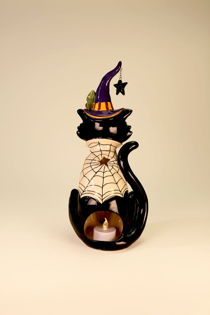 Black Cat Tealight Holder