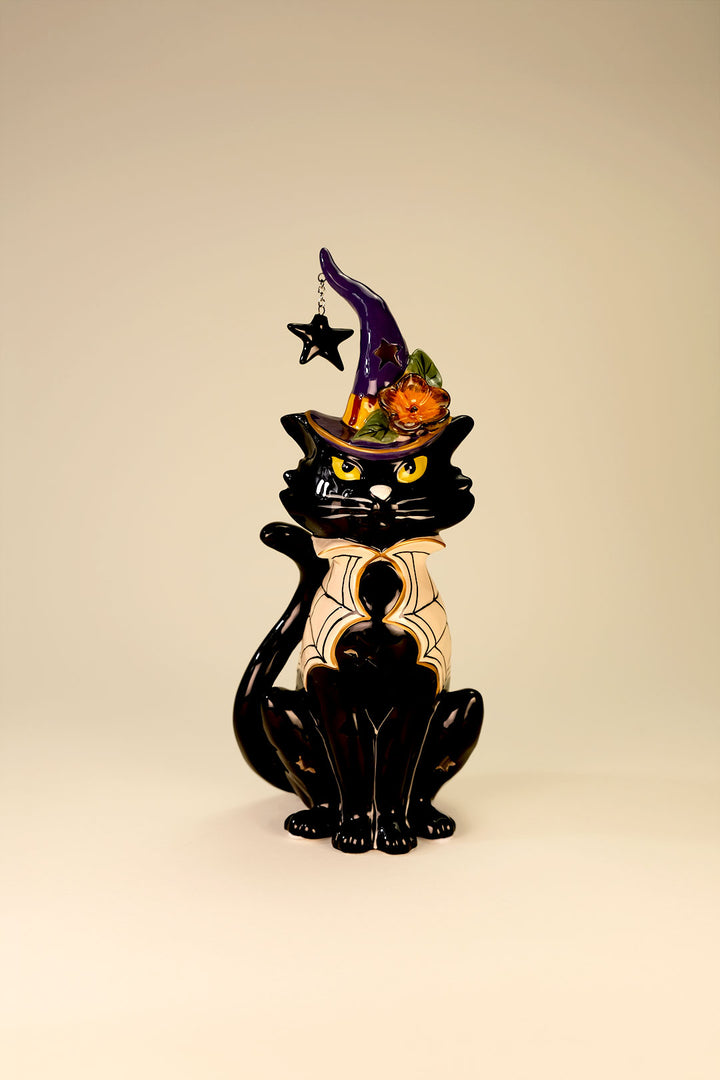 Black Cat Tealight Holder