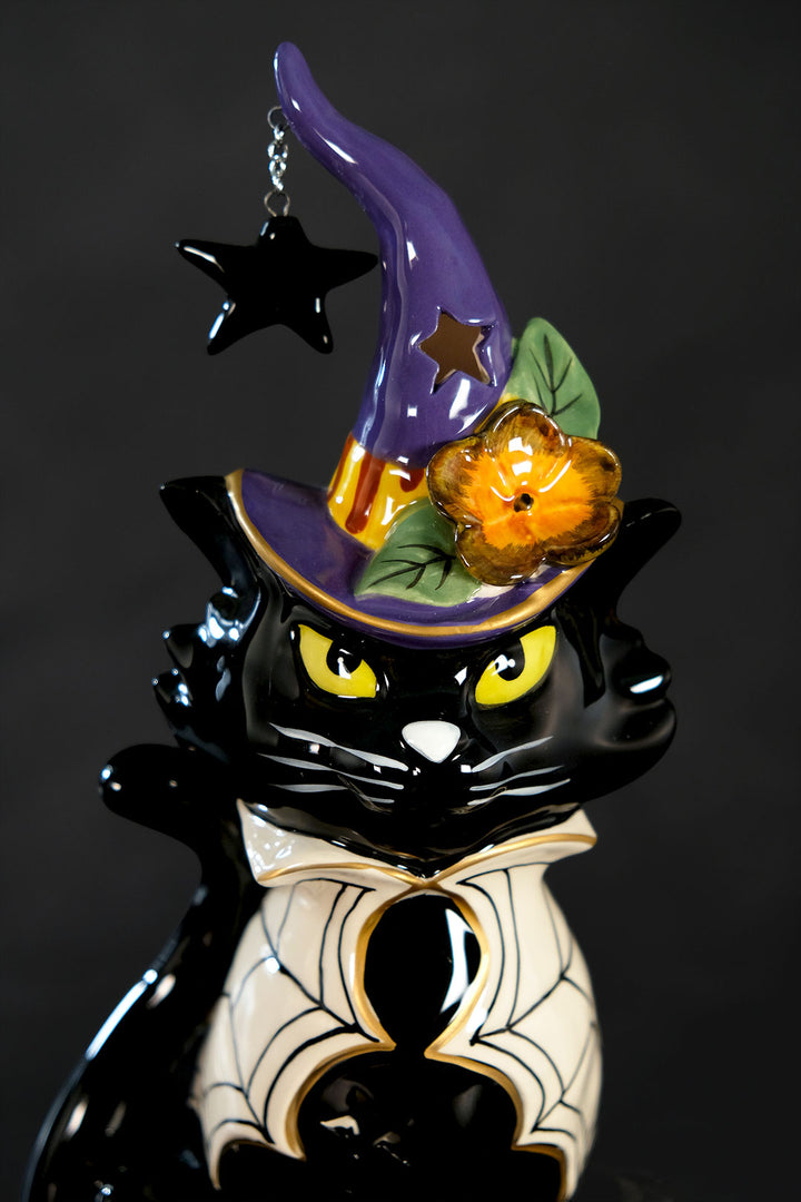Black Cat Tealight Holder