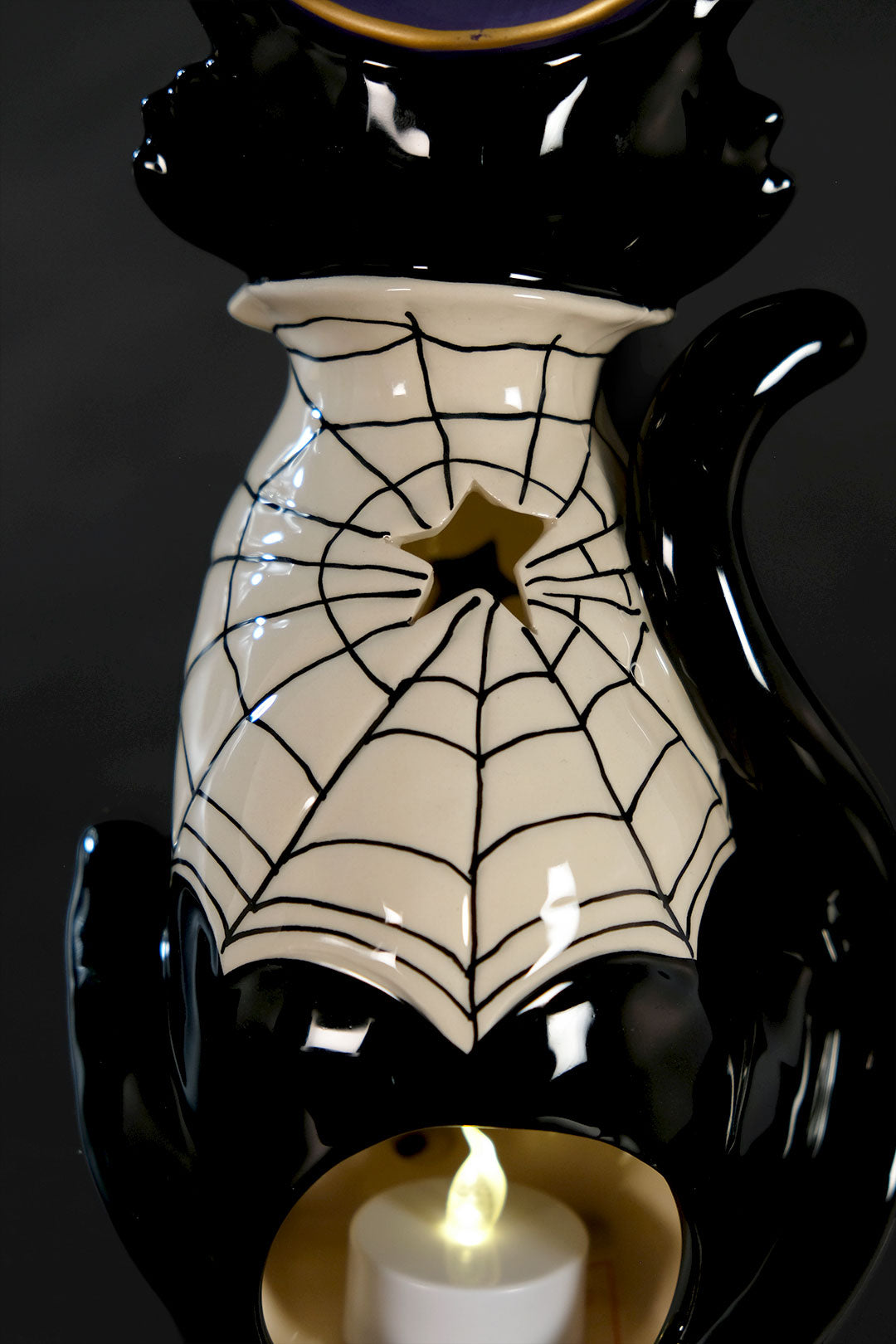 Black Cat Tealight Holder