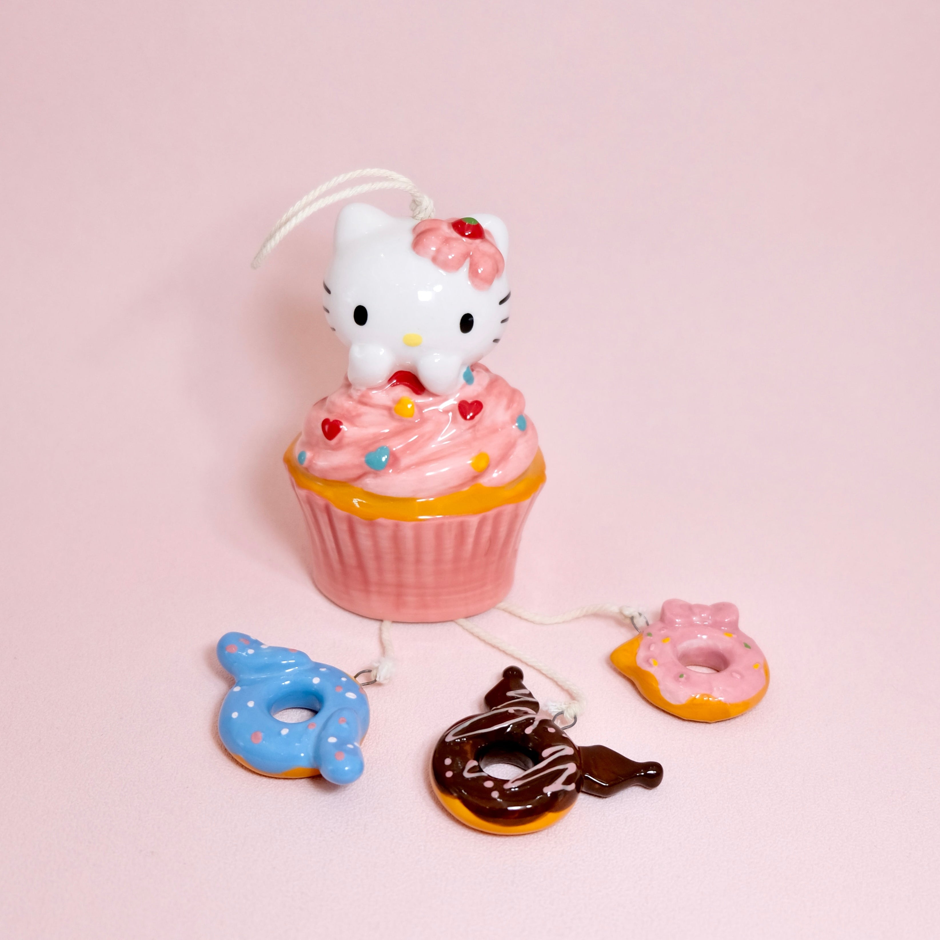 Hello Kitty Cupcake Delight Wind Chime