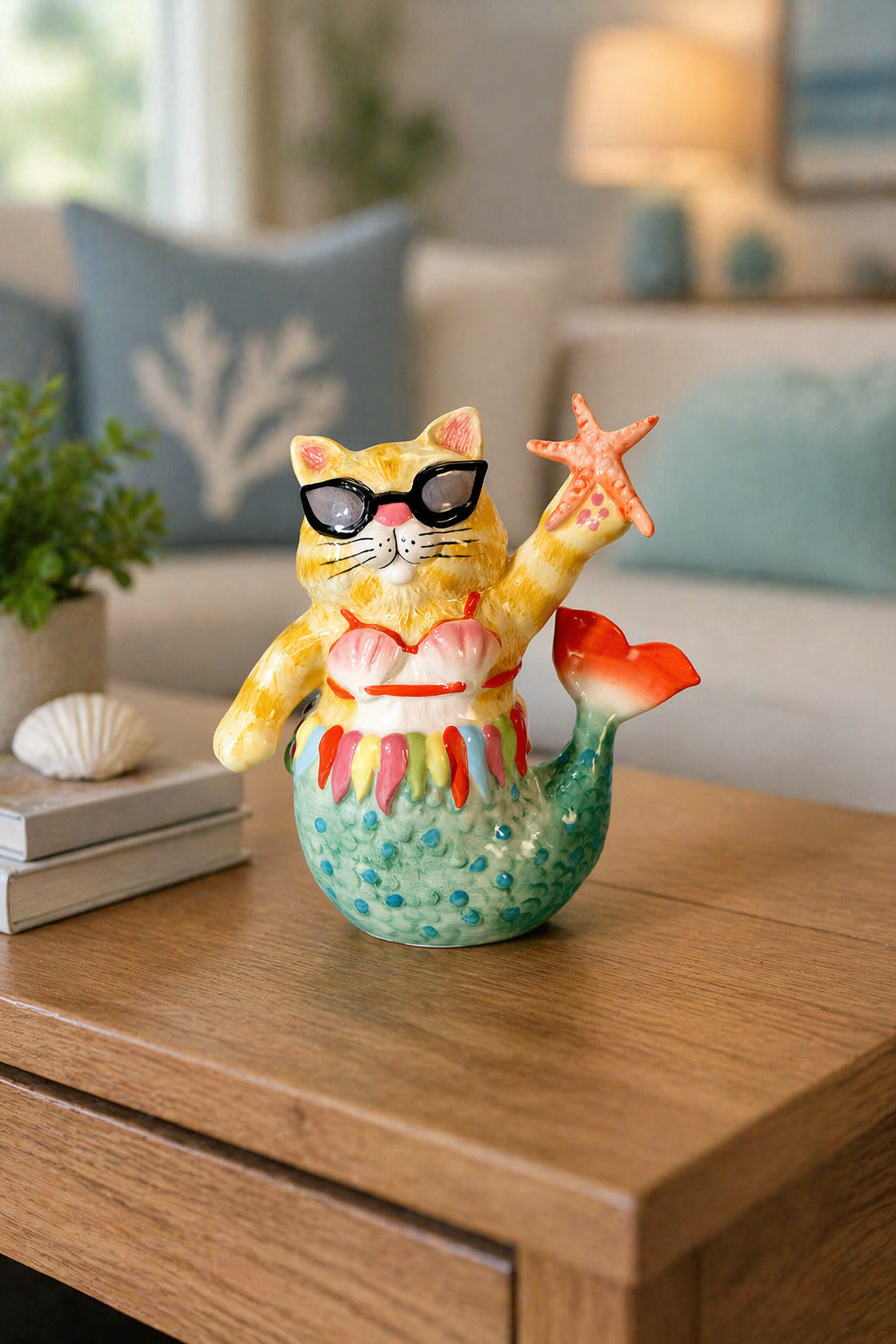 Cat Mermaid Figurine