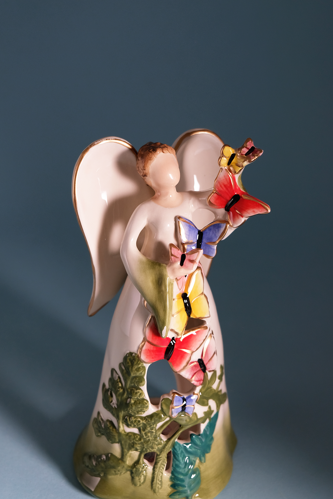 Angel with Butterflies Tealight Holder