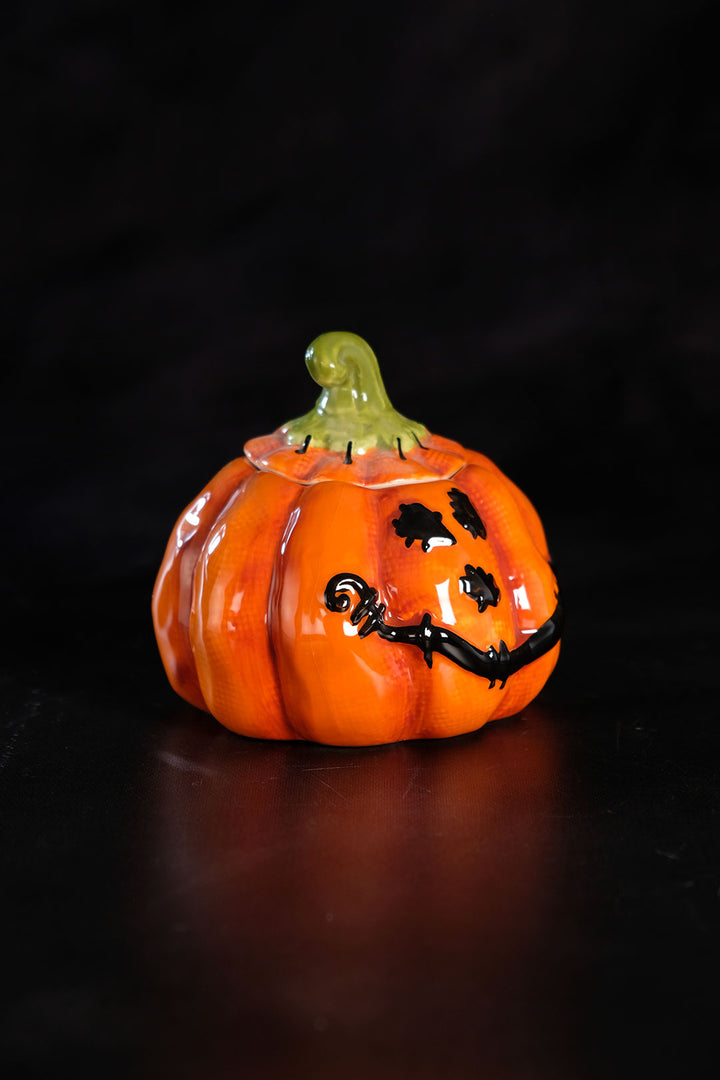 Stitched Pumpkin Sugar Bowl