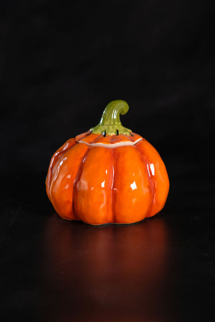 Stitched Pumpkin Sugar Bowl