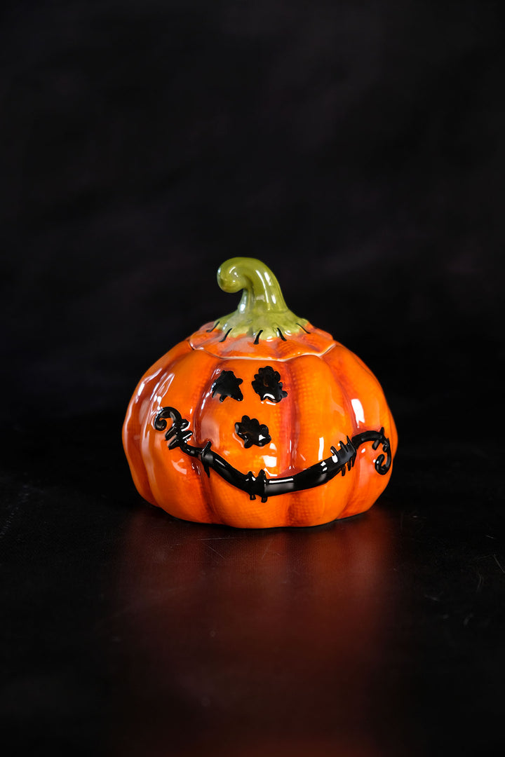 Stitched Pumpkin Sugar Bowl