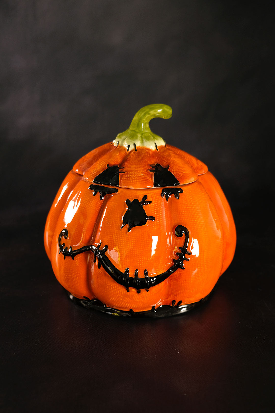 Clayworks Stitched Pumpkin Canister Short