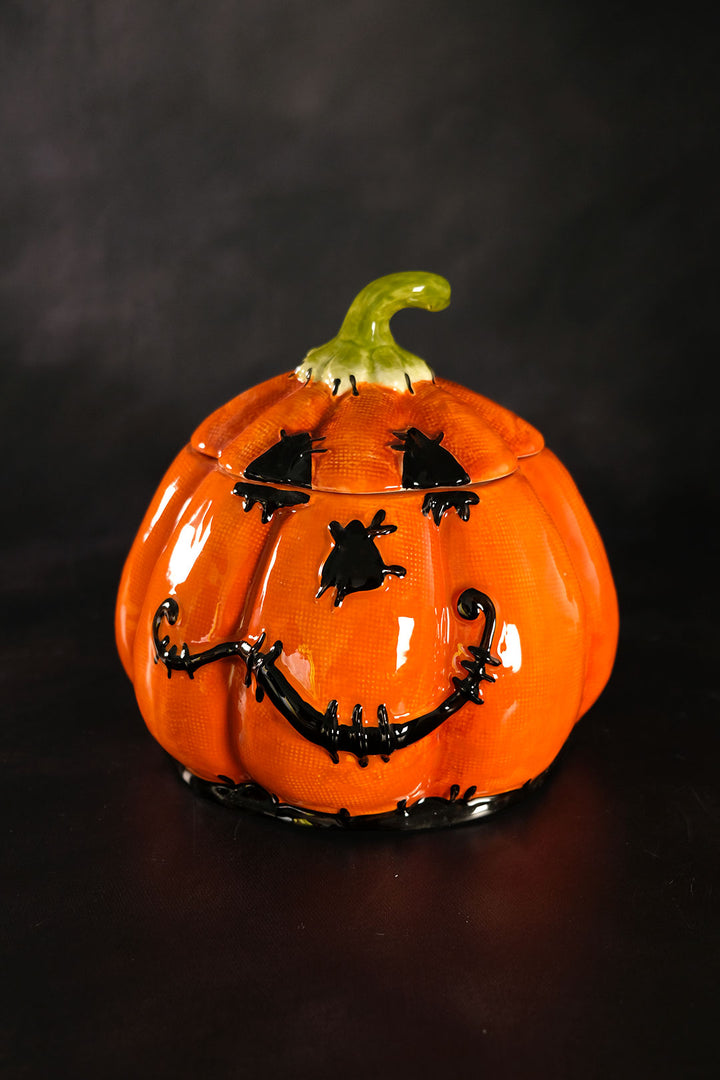 Clayworks Stitched Pumpkin Canister Short