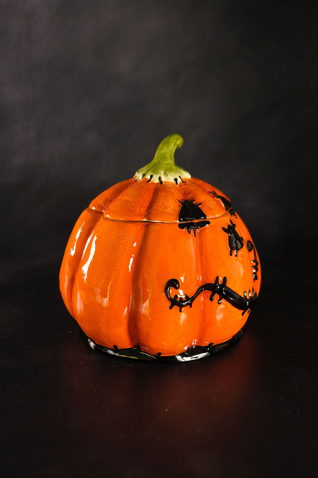 Clayworks Stitched Pumpkin Canister Short