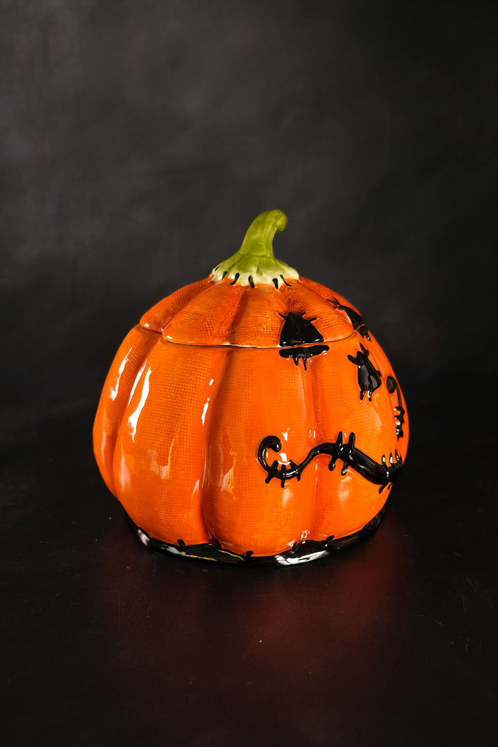 Clayworks Stitched Pumpkin Canister Short