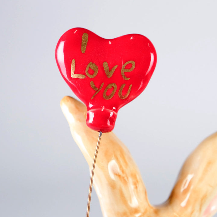 Clayworks Love Bunny Figurine