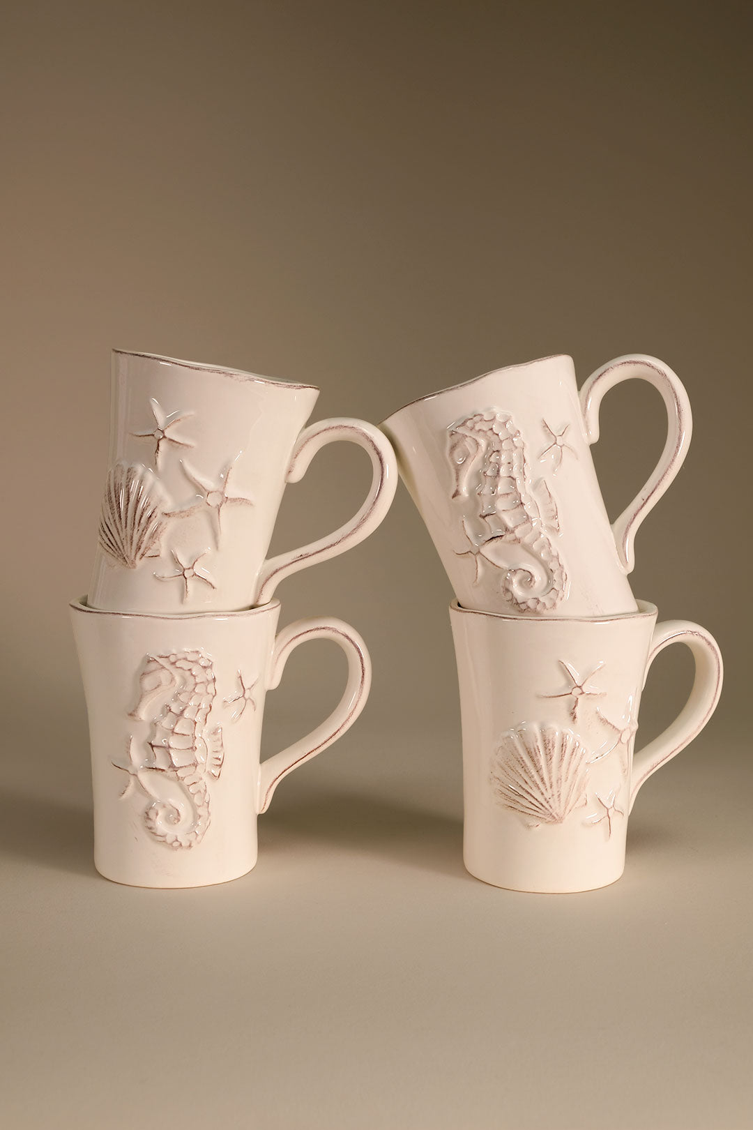 Laguna Coastal Mug in White Set of 4
