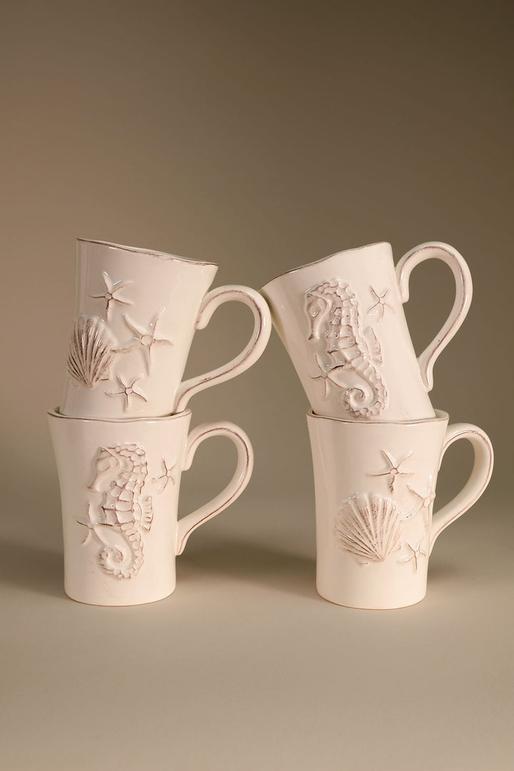 Laguna Coastal Mug in White Set of 4