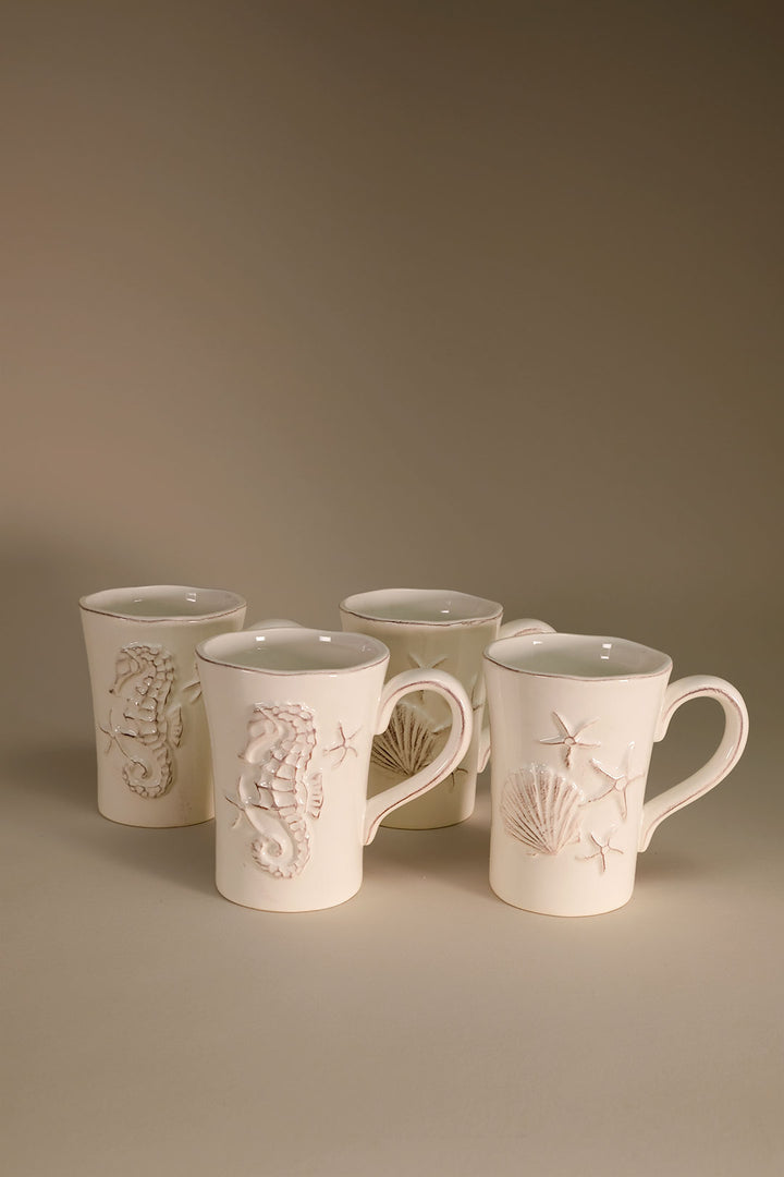 Laguna Coastal Mug in White Set of 4