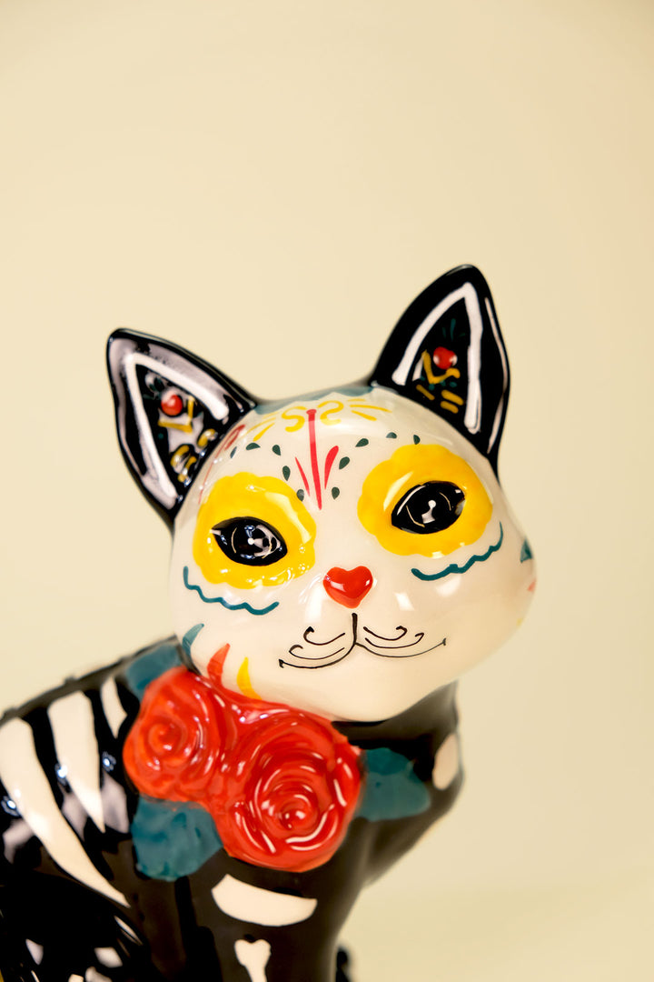 Clayworks Roxy Day of the Dead Cat Figurine