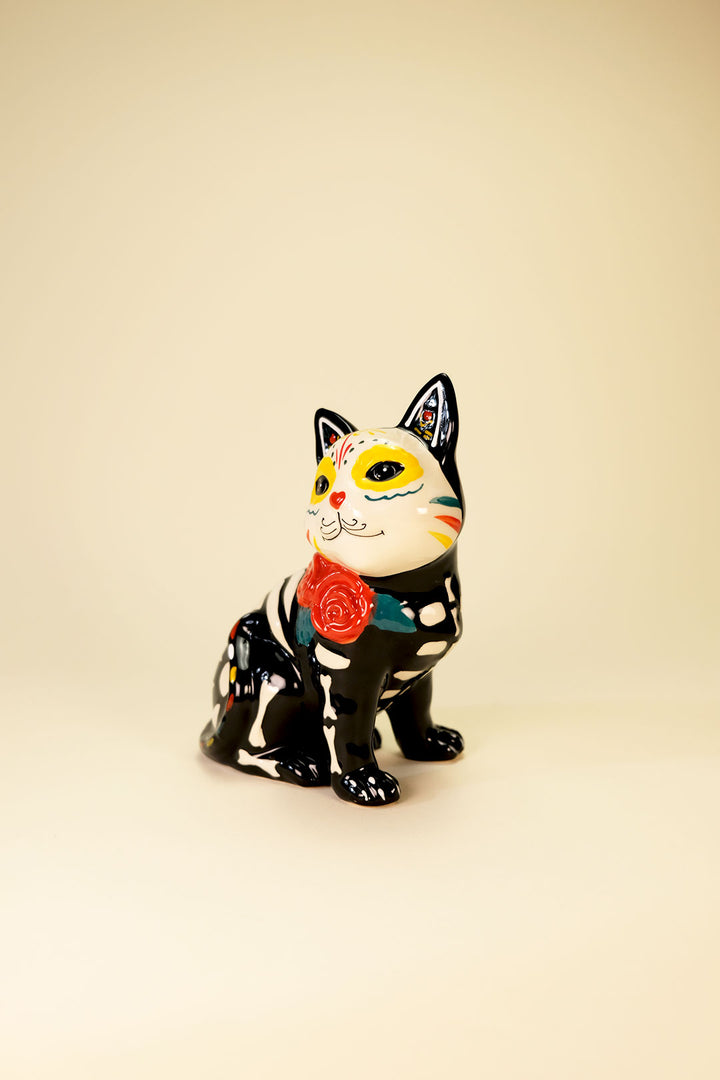 Clayworks Roxy Day of the Dead Cat Figurine