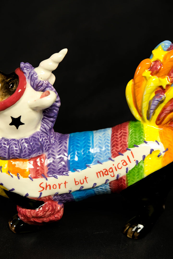 Dachshund As Unicorn Figurine