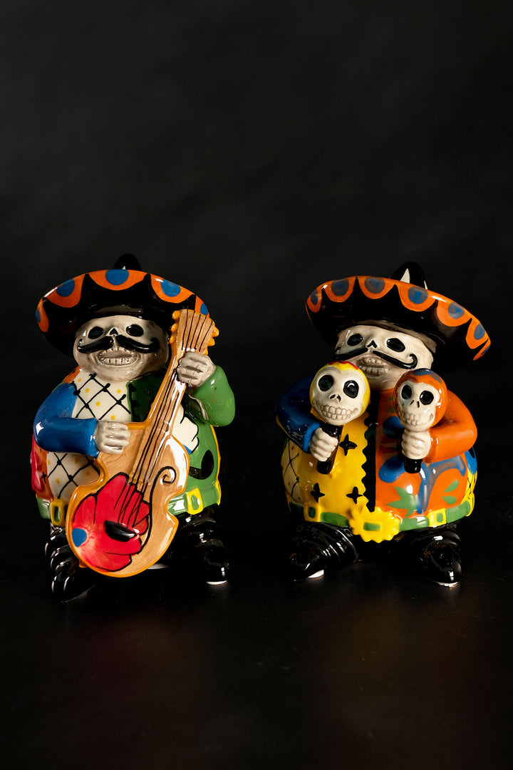 Day of the Dead Mariachi Maracas Figurine